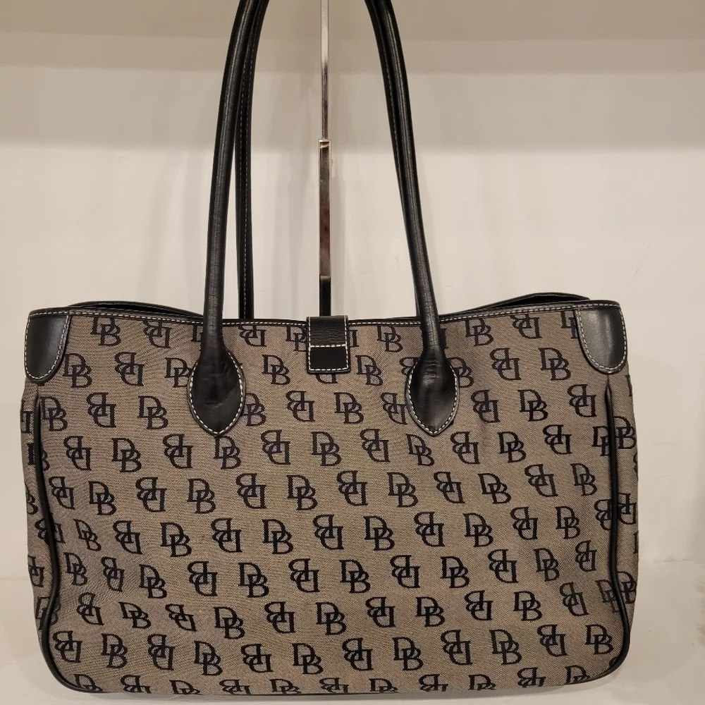 Dooney & Bourke Signature Monogram Large Handbag / Computer Bag/ Doctor Bag